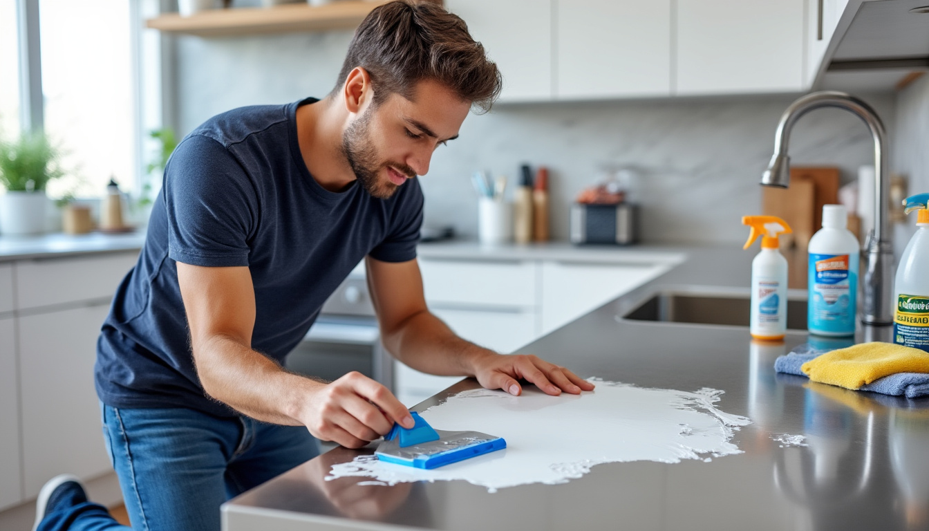apprenez des astuces efficaces pour enlever du silicone sur un plan de travail sans abîmer la surface. suivez nos conseils pratiques pour un résultat impeccable et en toute sécurité.