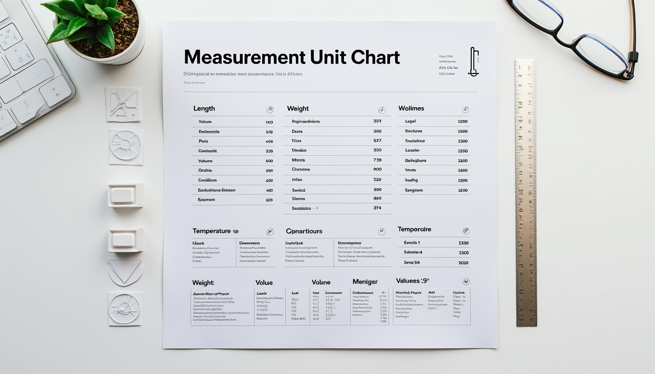 découvrez les secrets d’un bon design pour créer un tableau d’unité de mesure efficace et esthétique à intégrer facilement dans vos projets. conseils pratiques et astuces pour optimiser l’affichage et la compréhension des données.