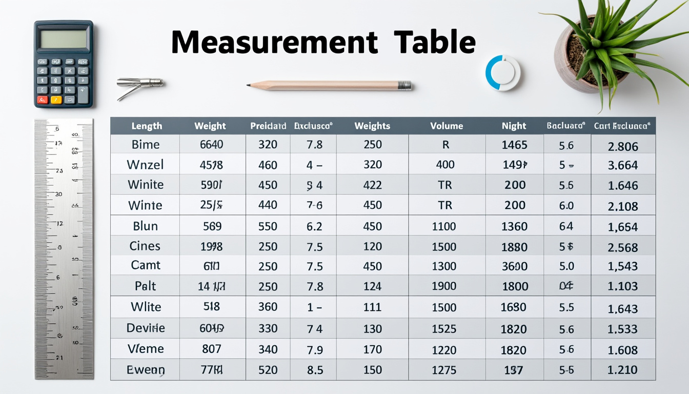 découvrez les secrets d’un bon design pour un tableau d’unité de mesure efficace et esthétique, à intégrer facilement dans tous vos projets. astuces, conseils et bonnes pratiques pour une utilisation optimale !