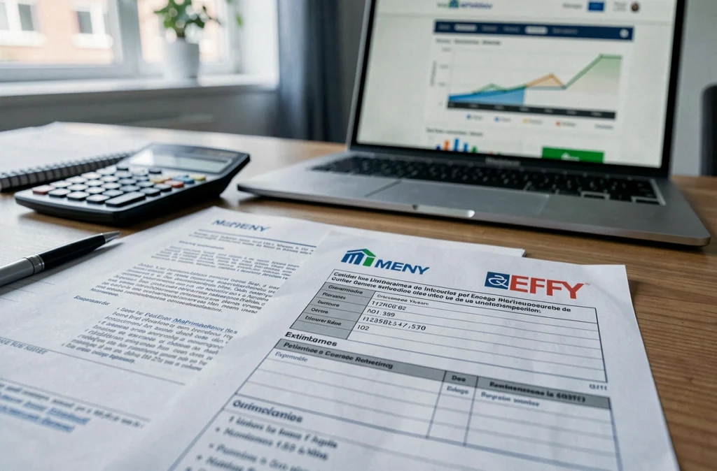 Documents d'aides financières MaPrimeRénov et devis Effy pour l'installation d'une pompe à chaleur